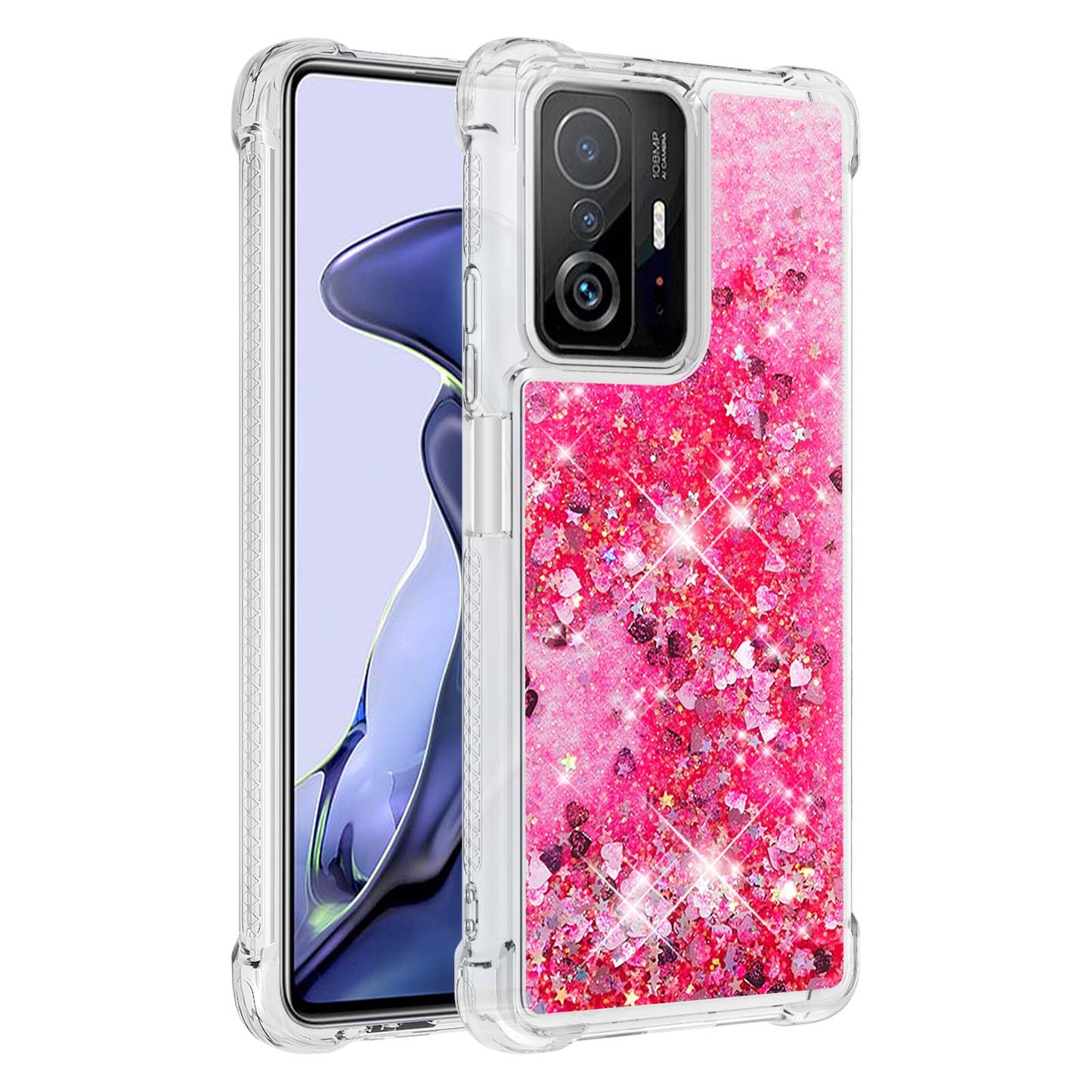 Colorful Quicksand Series Flowing Liquid Floating Soft TPU Phone Case for Xiaomi 11T / 11T Pro