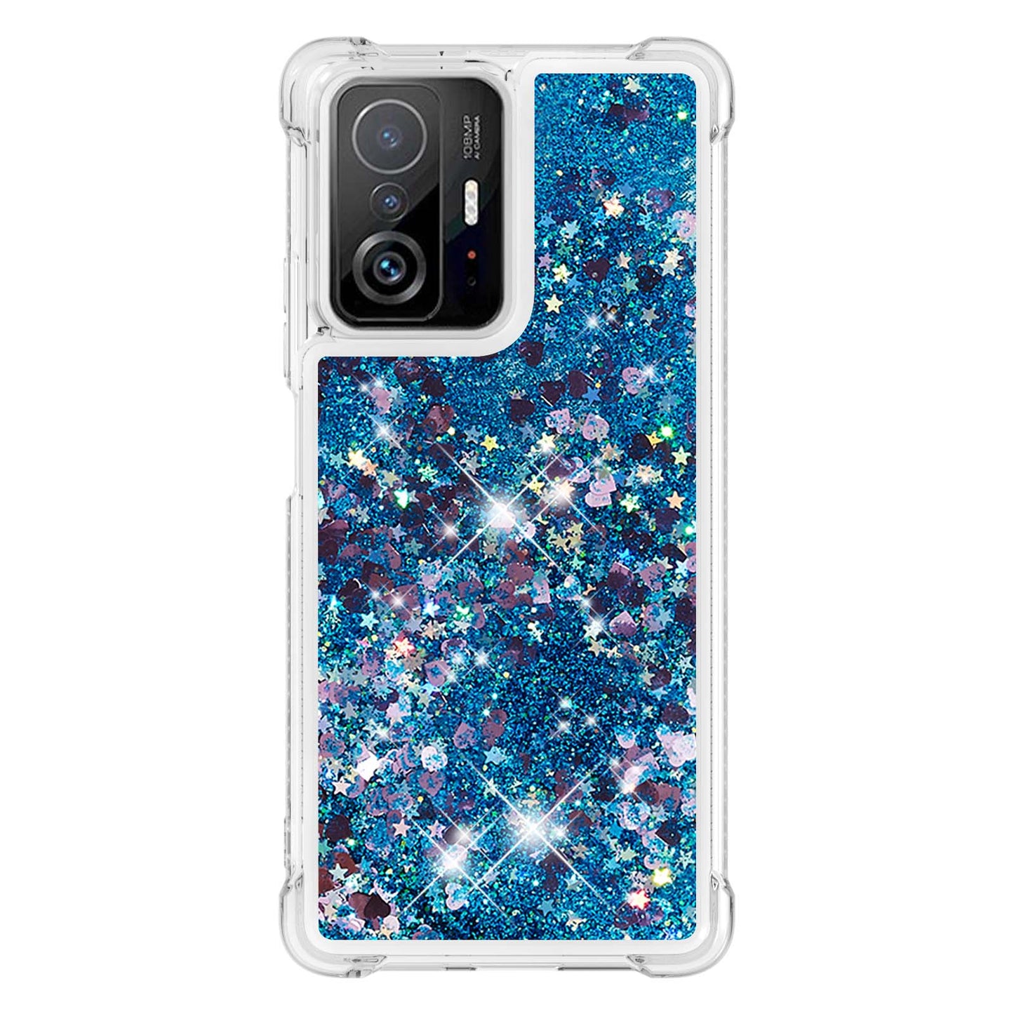 Colorful Quicksand Series Flowing Liquid Floating Soft TPU Phone Case for Xiaomi 11T / 11T Pro