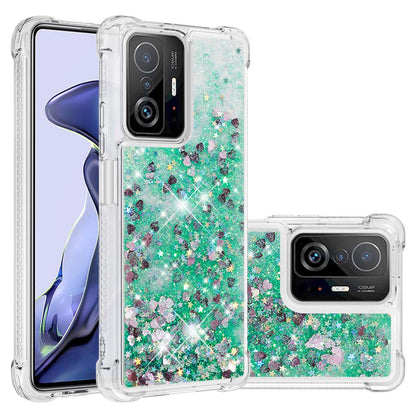 Colorful Quicksand Series Flowing Liquid Floating Soft TPU Phone Case for Xiaomi 11T / 11T Pro