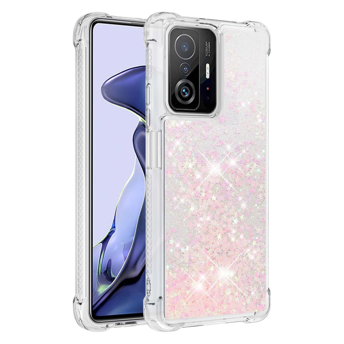 Colorful Quicksand Series Flowing Liquid Floating Soft TPU Phone Case for Xiaomi 11T / 11T Pro