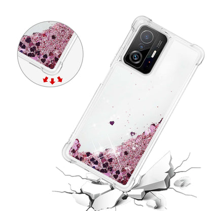 Colorful Quicksand Series Flowing Liquid Floating Soft TPU Phone Case for Xiaomi 11T / 11T Pro