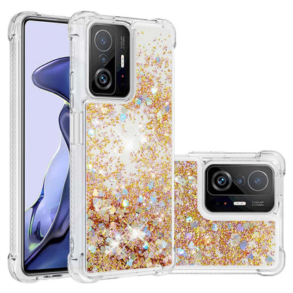 Colorful Quicksand Series Flowing Liquid Floating Soft TPU Phone Case for Xiaomi 11T / 11T Pro