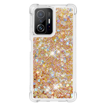 Colorful Quicksand Series Flowing Liquid Floating Soft TPU Phone Case for Xiaomi 11T / 11T Pro