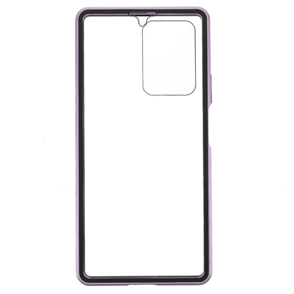 For Xiaomi 11T/11T Pro Magnetic Closure Phone Case Metal Bumper + Double-sided Tempered Glass Cover