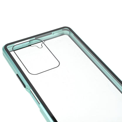 For Xiaomi 11T/11T Pro Magnetic Closure Phone Case Metal Bumper + Double-sided Tempered Glass Cover