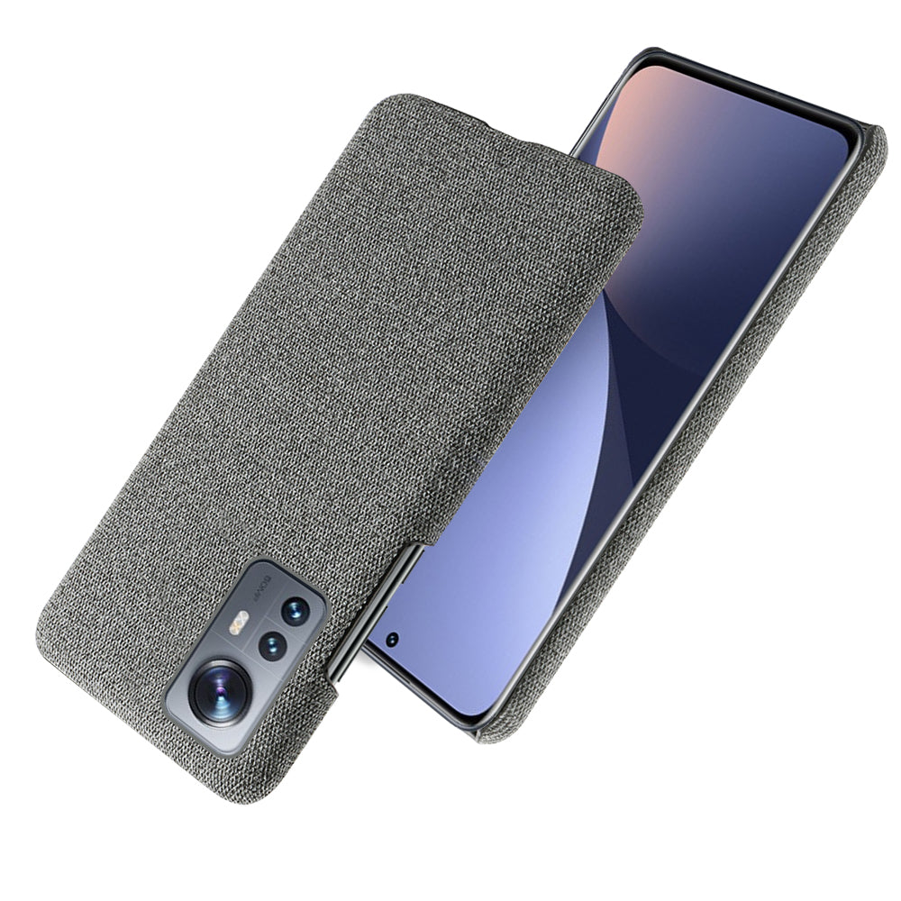 For Xiaomi 12 Pro 5G / 12S Pro 5G /12 Pro (Dimensity) 5G Ultra Thin Hard PC + Cloth Surface Fingerprint Resistant Cover Shell