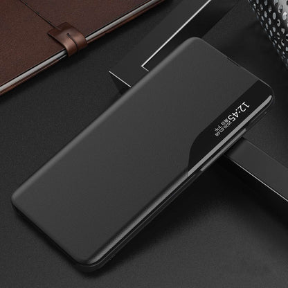 For Xiaomi Poco M4 Pro 4G View Window PU Leather Flip Case Stand Feature Strong Magnetic Suction Full Body Protective Cover