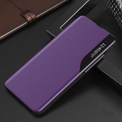 For Xiaomi Poco M4 Pro 4G View Window PU Leather Flip Case Stand Feature Strong Magnetic Suction Full Body Protective Cover