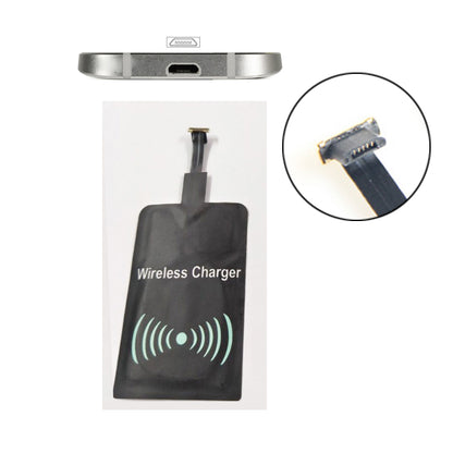 Universal Micro USB Plug Qi Wireless Charging Receiver Mat for Android Phones (Narrow-interface Down)