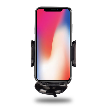 WH-05 Suction Cup Car/Desktop Qi Wireless Charging Pad Phone Holder Mount for iPhone X/8/8 Plus etc.