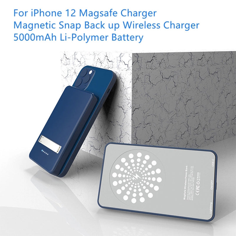 15W Qi Wireless Magnetic Charger 5000mAh PD 18W Power Bank Phone Battery Pack for iPhone 12/13 Series