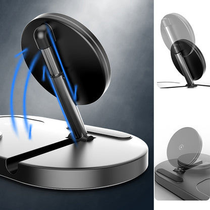 S20 4-in-1 Folding 15W Magnetic Wireless Charger Night Light Desktop Wireless Charging Stand Dock for iPhone iWatch AirPods