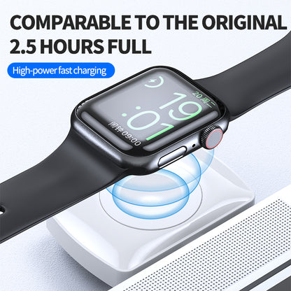 JJT-997 2 in 1 Watch Wireless Charger Type-C Double-sided Wireless Charging Dock for Apple Watch 1-7/SE Series/AirPods 2/3/Pro