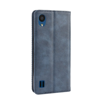 Auto-absorbed Vintage Style PU Leather Wallet Cover Case for ZTE Blade A5 (2019)