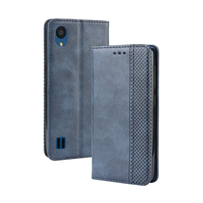 Auto-absorbed Vintage Style PU Leather Wallet Cover Case for ZTE Blade A5 (2019)