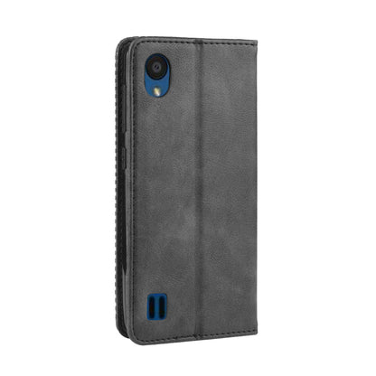 Auto-absorbed Vintage Style PU Leather Wallet Cover Case for ZTE Blade A5 (2019)