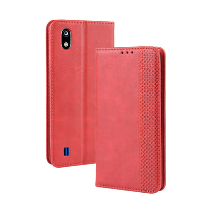 Auto-absorbed Vintage Style Leather Wallet Stand Protective Case for ZTE Blade A7 2019