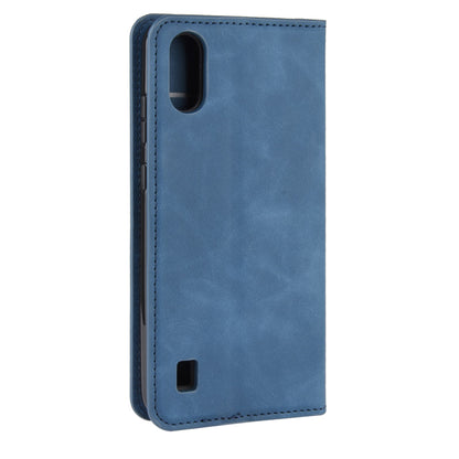 Silky Touch Auto-absorbed Leather Wallet Mobile Casing for ZTE Blade A5 2020 / A51 Lite