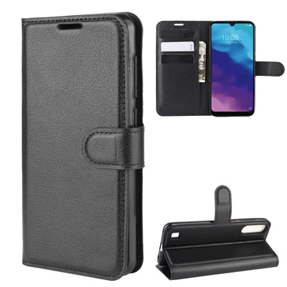 Litchi Texture Leather Wallet Stand Case Phone Shell for ZTE A7(2020)