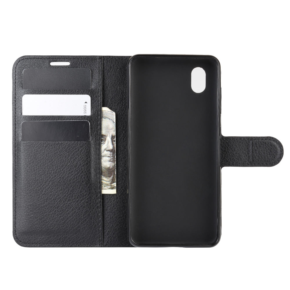 Litchi Texture Wallet Leather Protection Case for ZTE Blade A3 (2020)