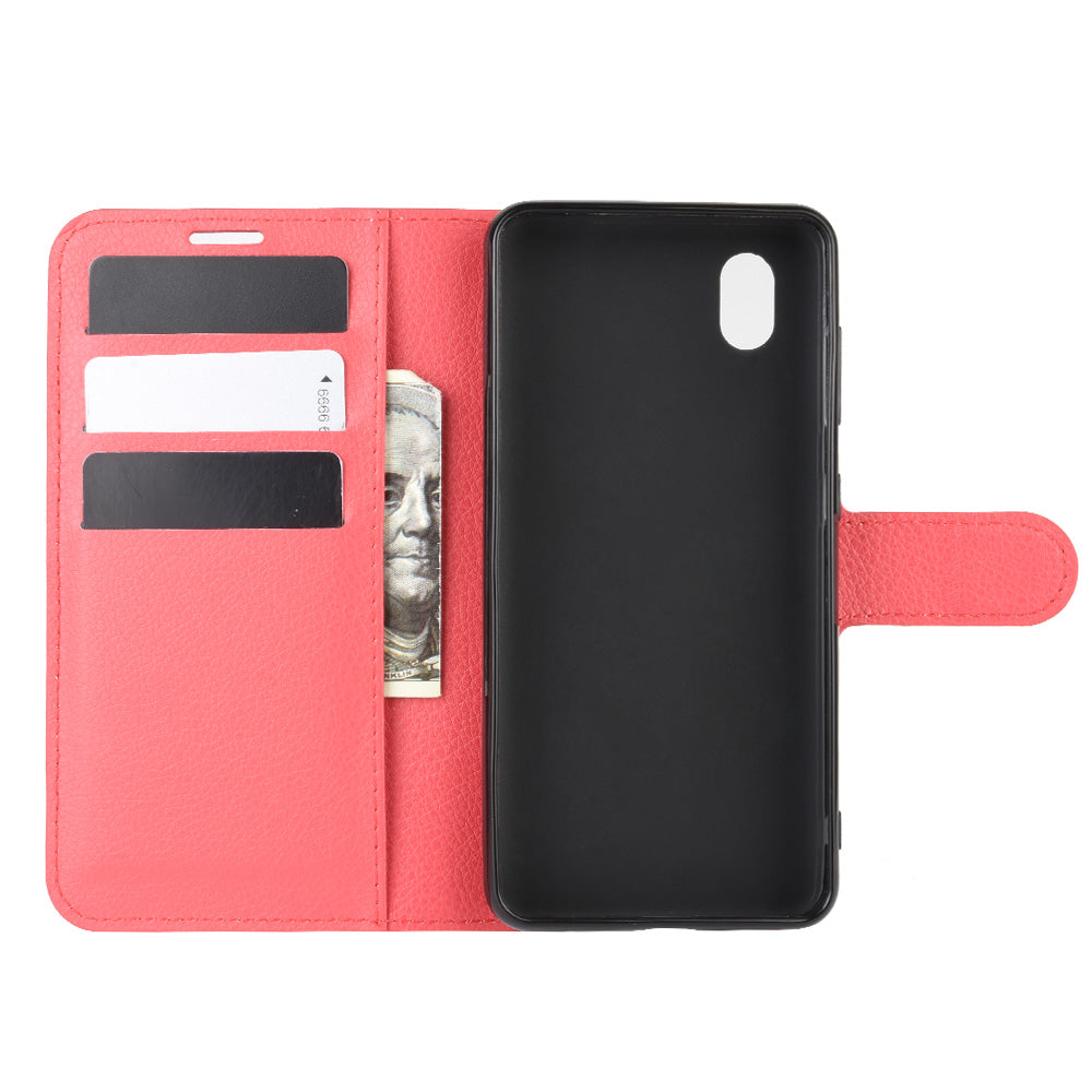 Litchi Texture Wallet Leather Protection Case for ZTE Blade A3 (2020)