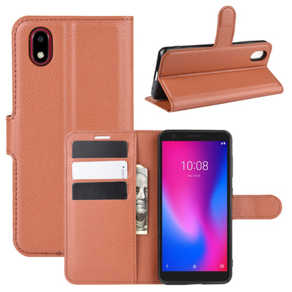 Litchi Texture Wallet Leather Protection Case for ZTE Blade A3 (2020)