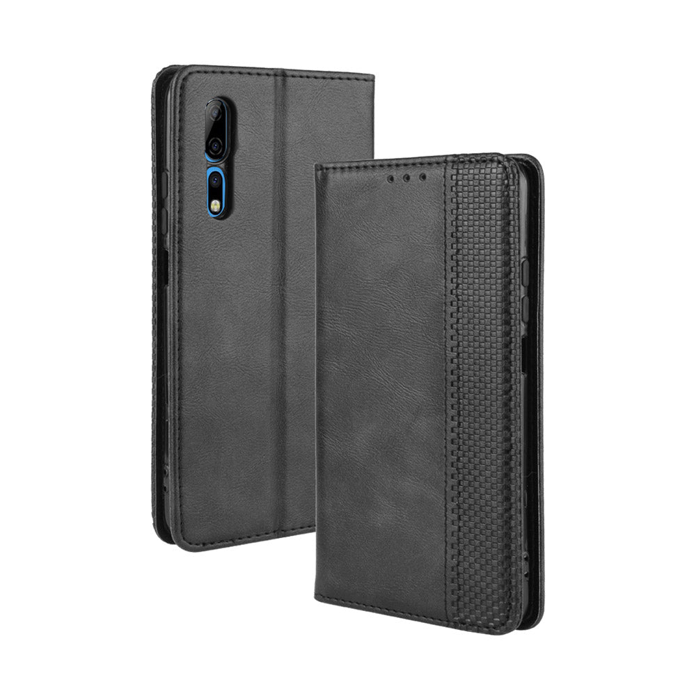 Vintage Style Wallet Leather Stand Case for ZTE Axon 10 Pro/Axon 10 Pro 5G/A2020 Pro