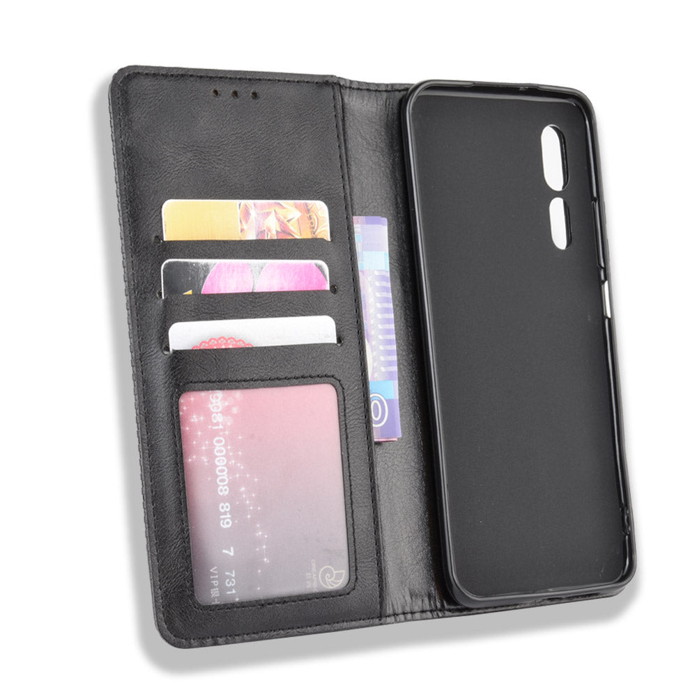 Vintage Style Wallet Leather Stand Case for ZTE Axon 10 Pro/Axon 10 Pro 5G/A2020 Pro