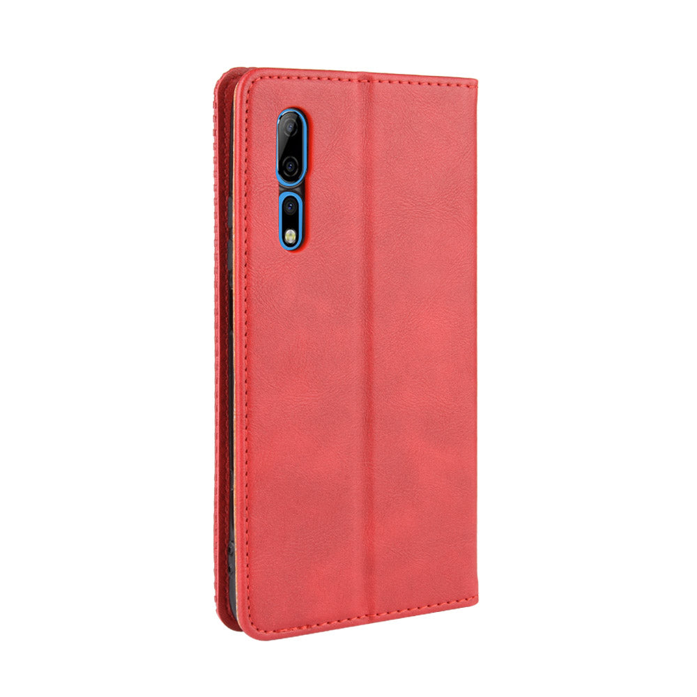 Vintage Style Wallet Leather Stand Case for ZTE Axon 10 Pro/Axon 10 Pro 5G/A2020 Pro