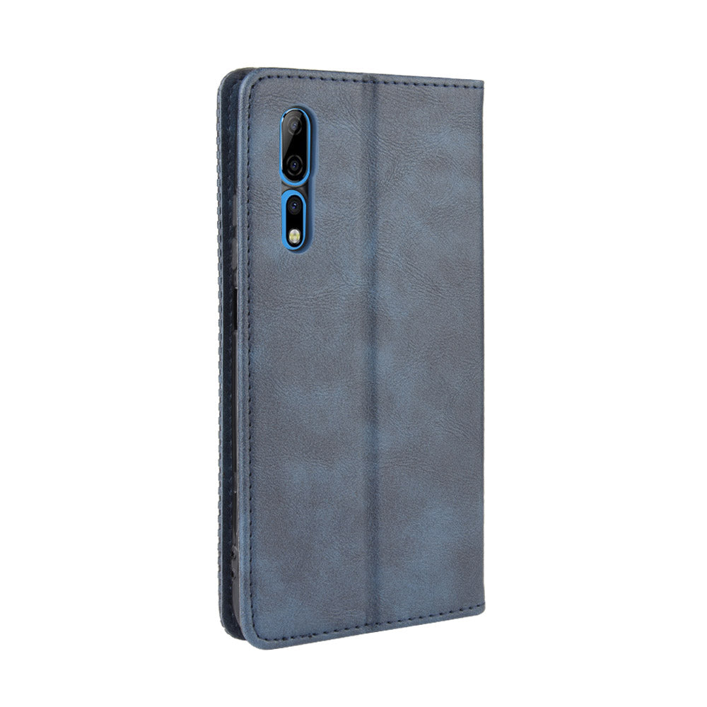 Vintage Style Wallet Leather Stand Case for ZTE Axon 10 Pro/Axon 10 Pro 5G/A2020 Pro