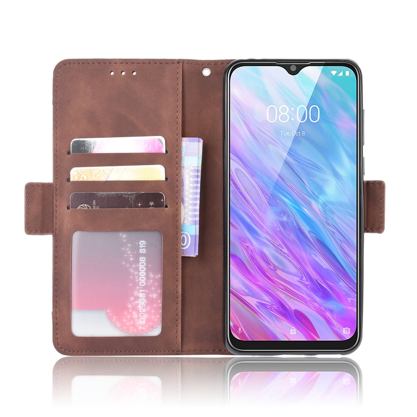 Multi-slot Wallet Stand Flip Leather Protective Case for ZTE Blade 20 / Zmax 10 / Z6250