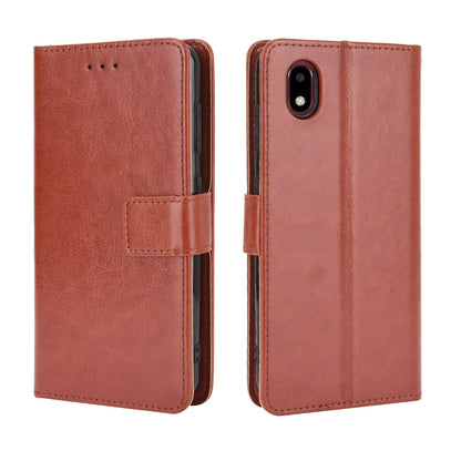 Crazy Horse Texture Protector Wallet Stand Leather Cover Case for ZTE Blade A3 (2020)