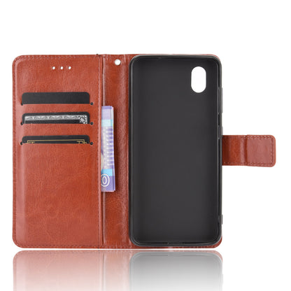 Crazy Horse Texture Protector Wallet Stand Leather Cover Case for ZTE Blade A3 (2020)