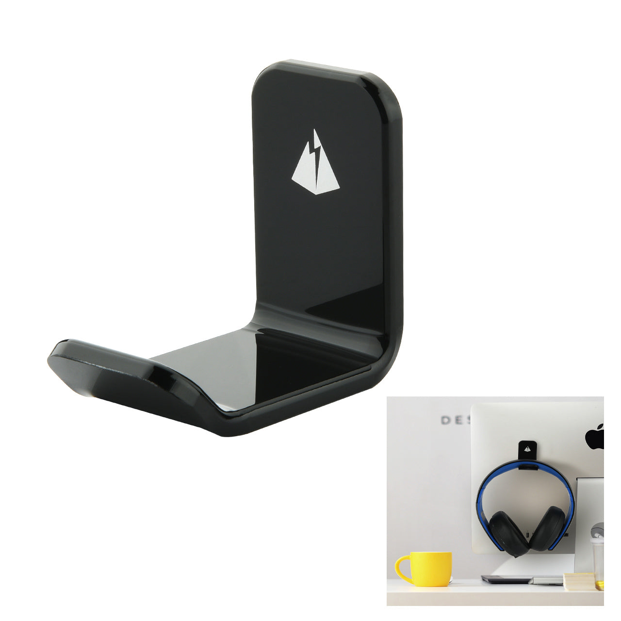 Universal Headphone Wall Mount Hanger Holder Headset Hook Stand with Strong Adhesive