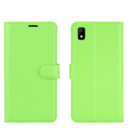 Wallet + Stand Litchi Texture Phone Protective Shell for ZTE Blade L210