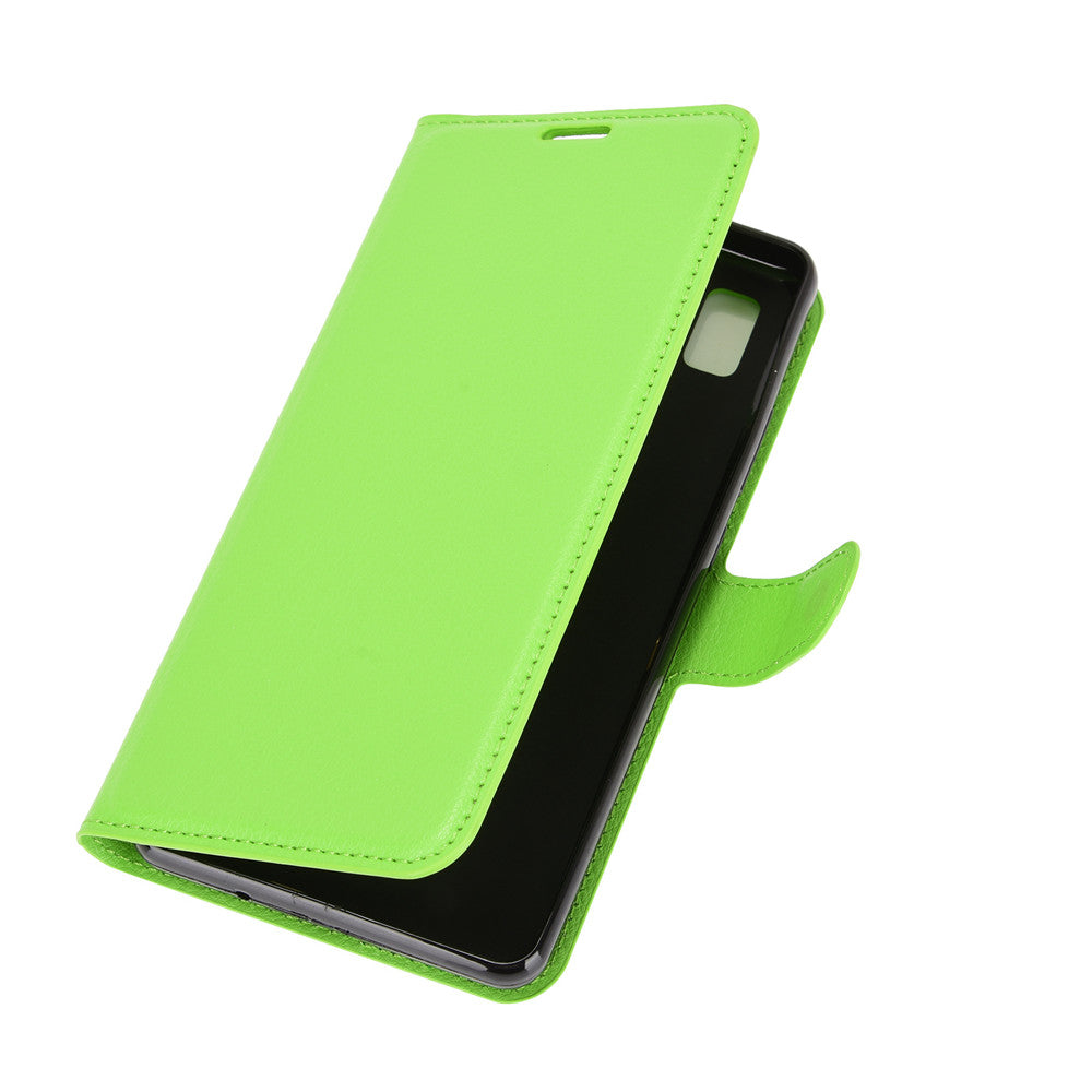 Wallet + Stand Litchi Texture Phone Protective Shell for ZTE Blade L210