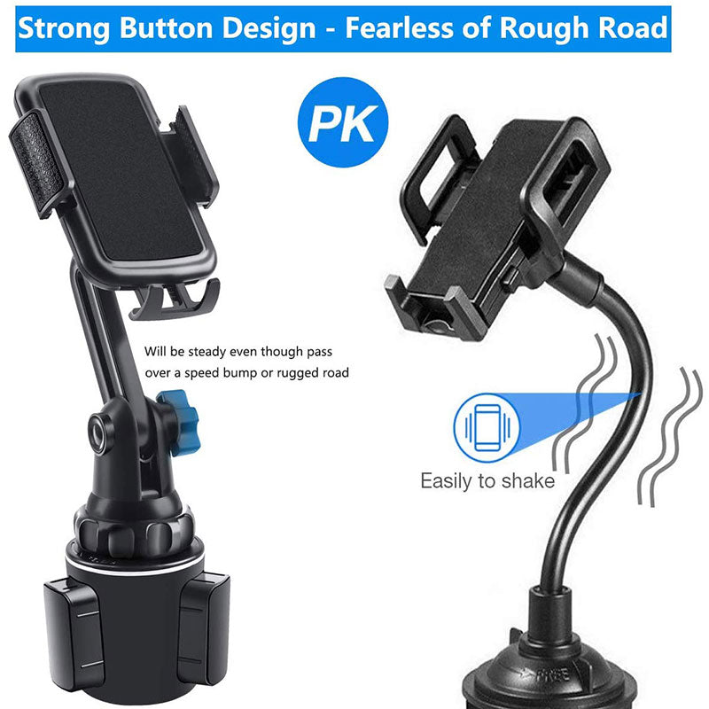 Universal Adjustable Car Cup Mount Phone Holder with Extra Long Neck for Cell Phone