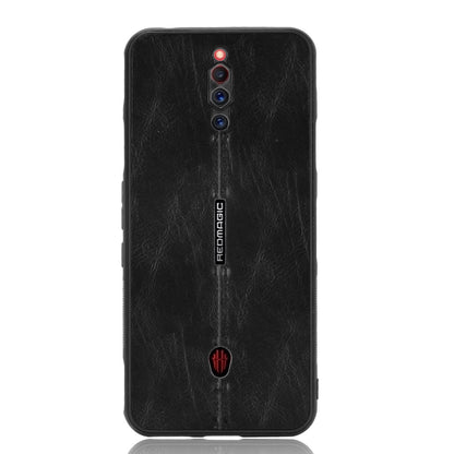 PU Leather Coated PC TPU Hybrid Protector Shell for ZTE nubia Red Magic 5G/Magic 5S