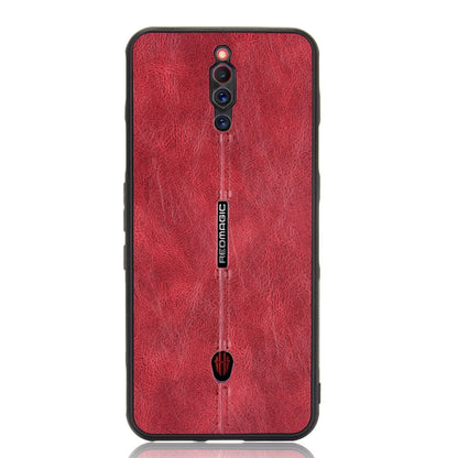 PU Leather Coated PC TPU Hybrid Protector Shell for ZTE nubia Red Magic 5G/Magic 5S