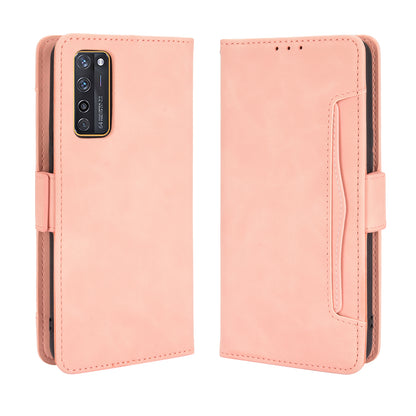 Leather Phone Wallet Design Stand Feature Protective Cover Case with Multiple Card Slots for ZTE Axon 20 5G/Axon 20 4G