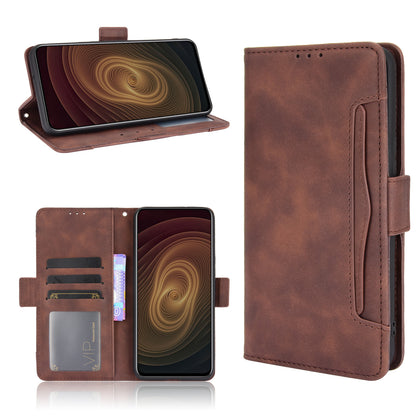 Leather Phone Wallet Design Stand Feature Protective Cover Case with Multiple Card Slots for ZTE Axon 20 5G/Axon 20 4G