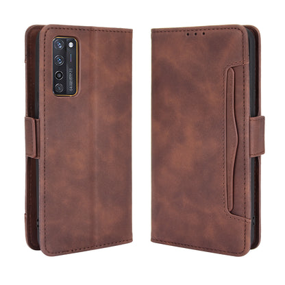 Leather Phone Wallet Design Stand Feature Protective Cover Case with Multiple Card Slots for ZTE Axon 20 5G/Axon 20 4G