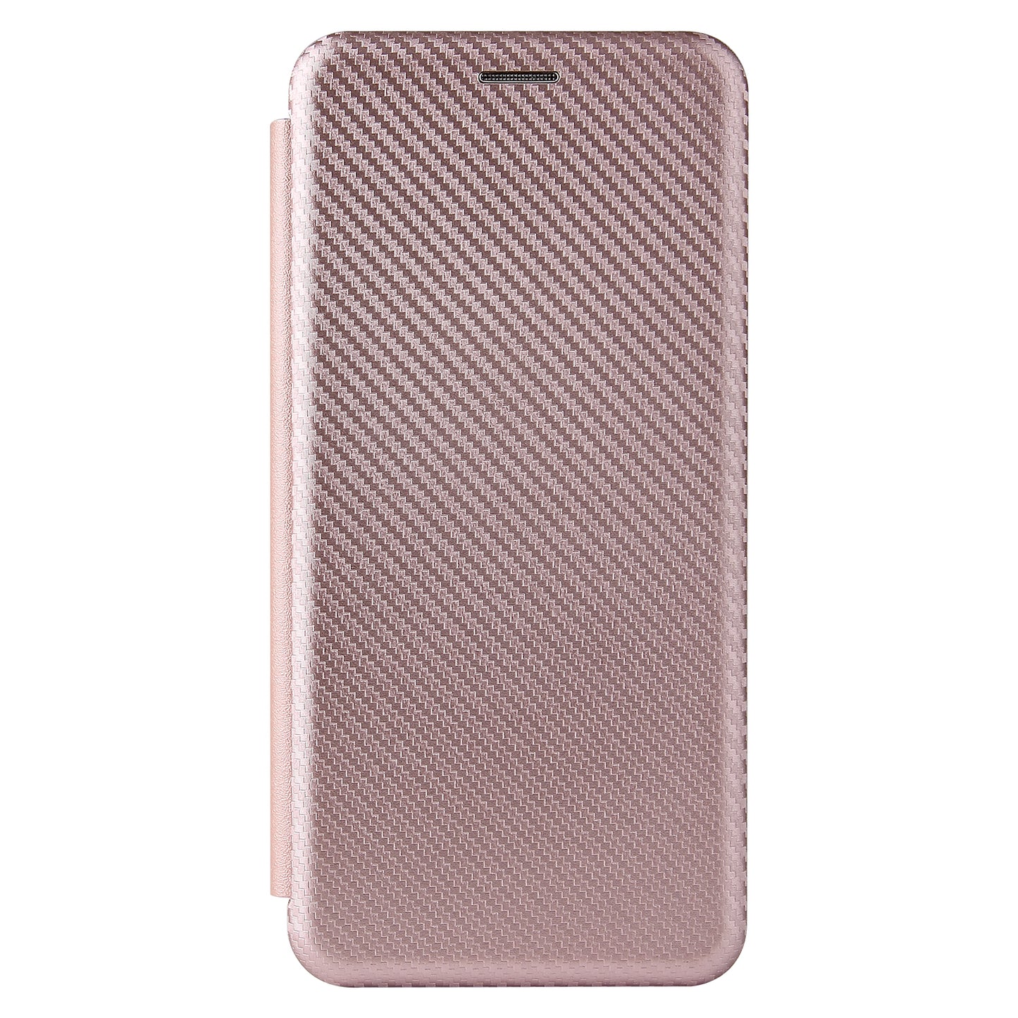 Auto-absorbed Stand Carbon Fiber Texture Leather Shell Cover for ZTE Blade A7s 2020