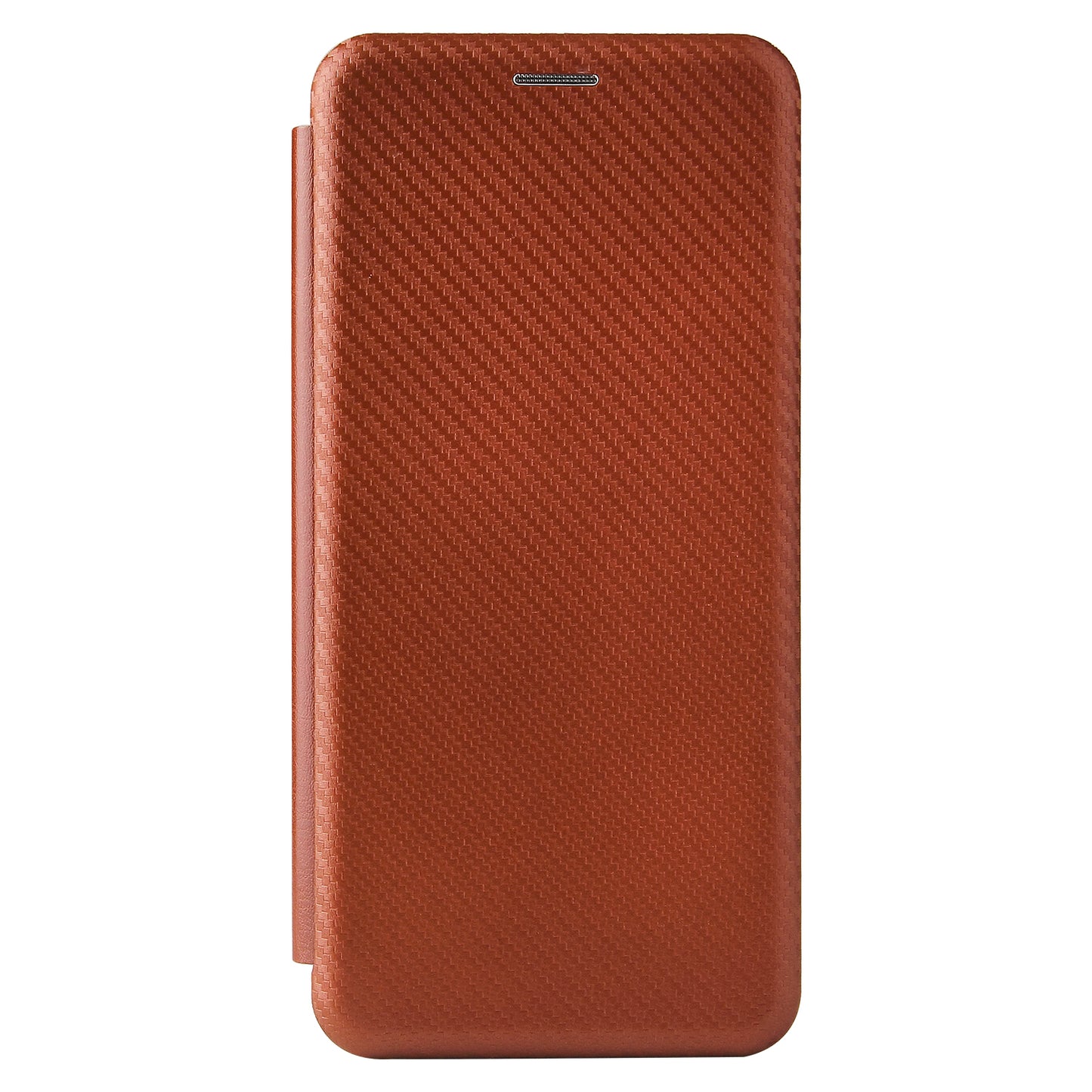 Auto-absorbed Stand Carbon Fiber Texture Leather Shell Cover for ZTE Blade A7s 2020