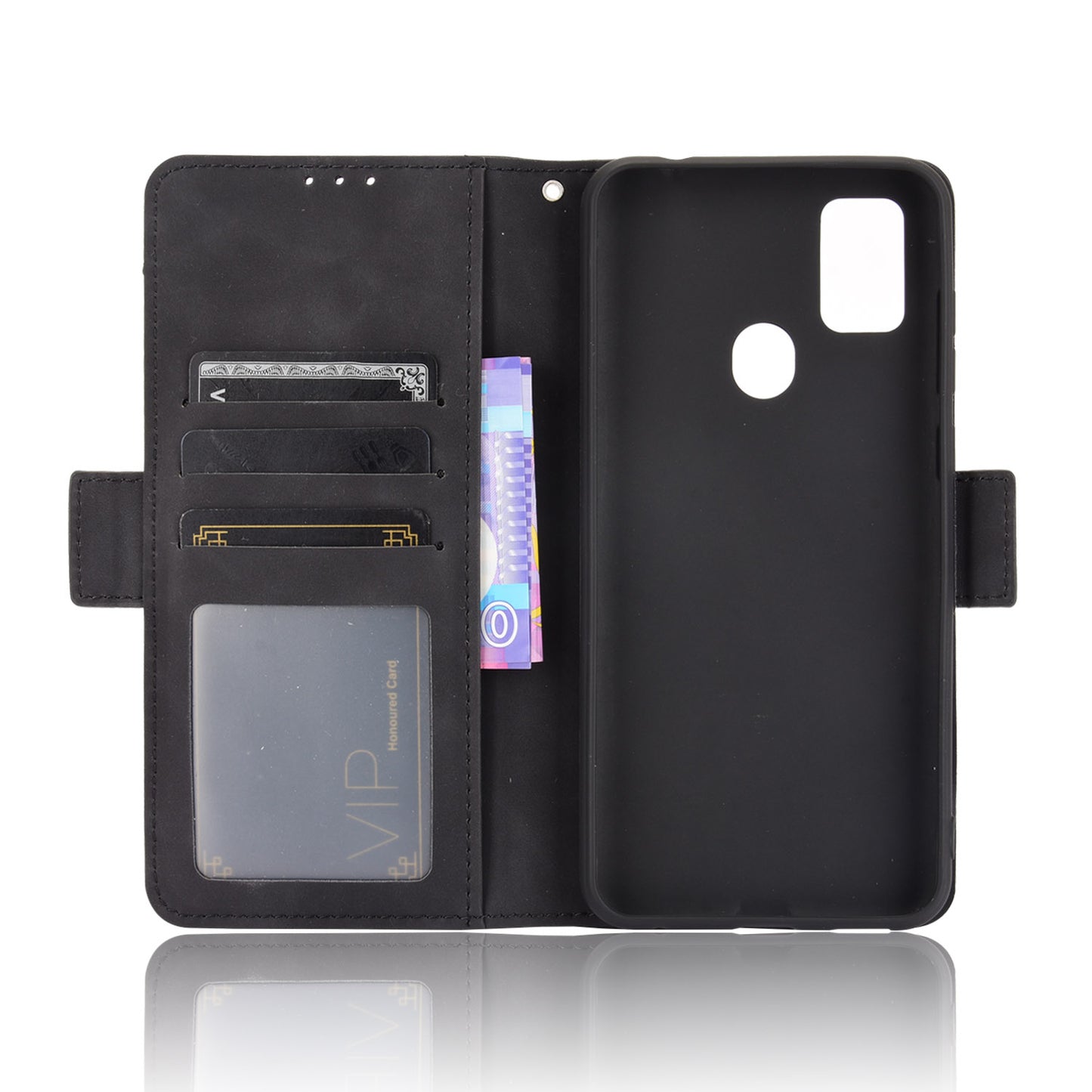 Full Protection Leather Wallet Protective Case with Multiple Card Slots for ZTE Blade A7s 2020