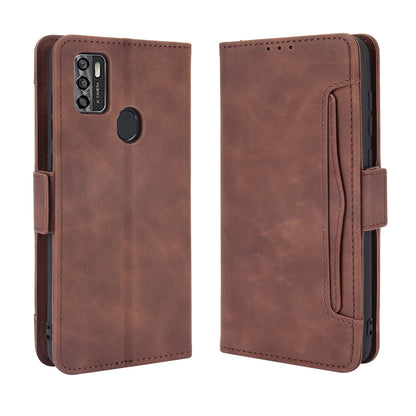 Full Protection Leather Wallet Protective Case with Multiple Card Slots for ZTE Blade A7s 2020