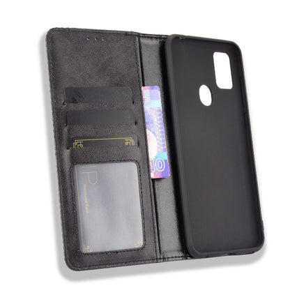 Magnetic Vintage Style Wallet Stand Phone Case Cover for ZTE Blade A7s 2020