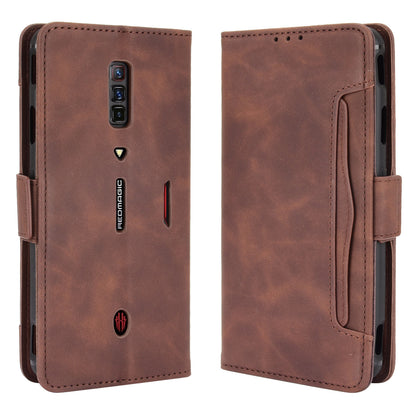 Leather Wallet Protective Case with Multiple Card Slots for ZTE nubia Red Magic 6 Pro / ZTE nubia Red Magic 6