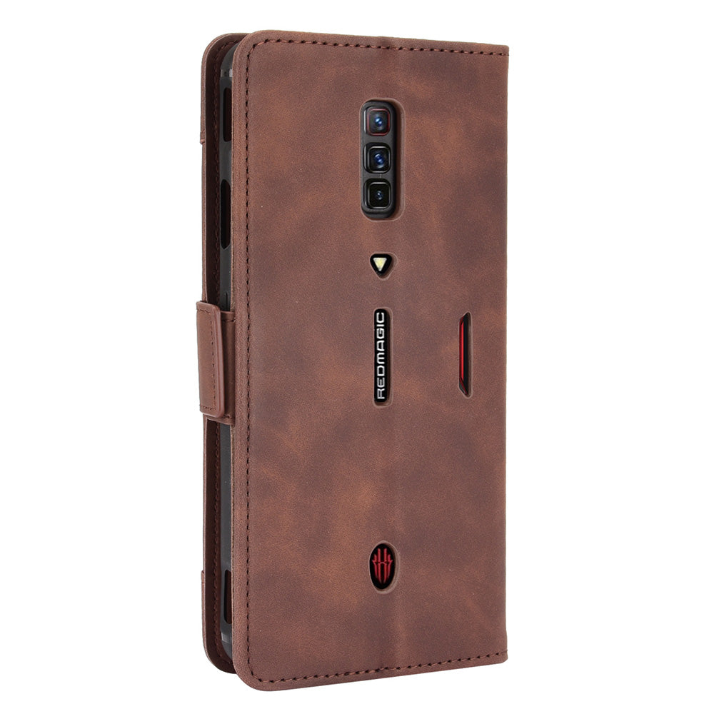 Leather Wallet Protective Case with Multiple Card Slots for ZTE nubia Red Magic 6 Pro / ZTE nubia Red Magic 6