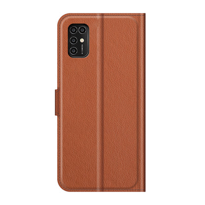 Litchi Texture Leather Wallet Phone Case Folio Flip Cover with Stand for ZTE Blade V2020 Smart